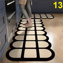 Geometric Anti-Slip Kitchen Mat