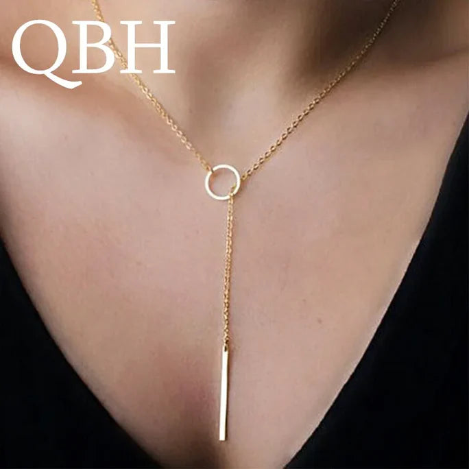 Minimalist Round Pendant Necklace