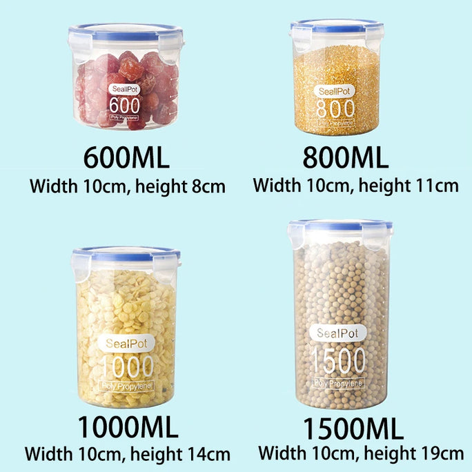 Airtight Transparent Food Jars